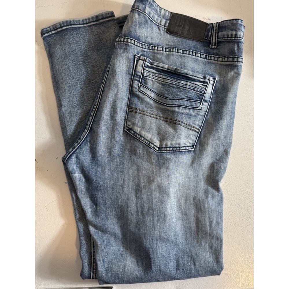 Blue Stitch Premium Mens 40x32 Distressed Jeans Pockets Skinny Fit‎